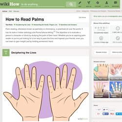 How to Read Palms: 9 Steps