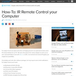 How-To: IR Remote Control your Computer