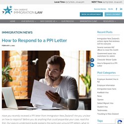 How to Respond to a PPI Letter