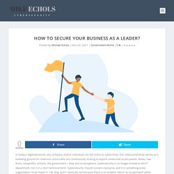 How to secure your business as a leader?
