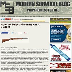 How To Select Firearms On A Budget
