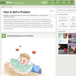 How to Sell a Product: 15 steps