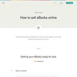 How to sell eBooks online