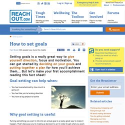 How to set goals