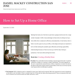 How to Set Up a Home Office