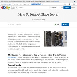 How To Setup A Blade Server