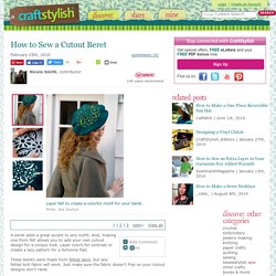 How to Sew a Cutout Beret