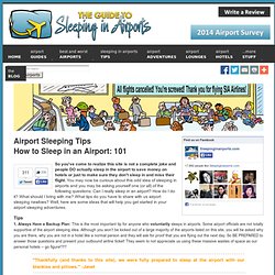 How to Sleep in Airports - Tips and Advice - The Guide to Sleepi