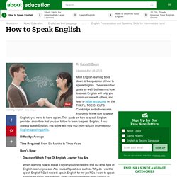 How to Speak English