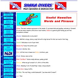 How to speak Hawaiian