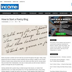 How to Start a Poetry Blog