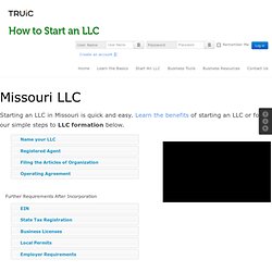 How To Start an LLC - Missouri