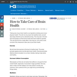 How to Take Care of Brain Health
