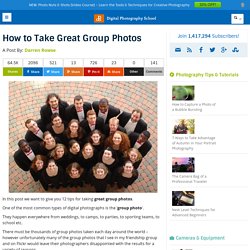 How to Take Great Group Photos