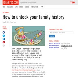 How to unlock your family history
