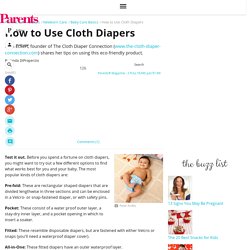 How to Use Cloth Diapers