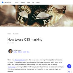 How to use CSS masking