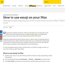 How to use emoji on your Mac