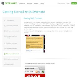 Getting started with Evernote