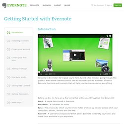notes and blogs - Getting Started With Evernote.