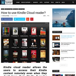 How to use Kindle Cloud reader?