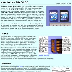 ELM - How to Use MMC/SDC
