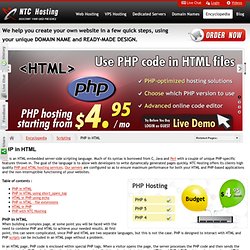 How to use PHP in HTML pages