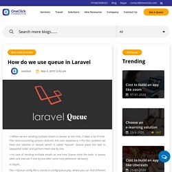 How to use queue in Laravel