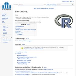 How to use R