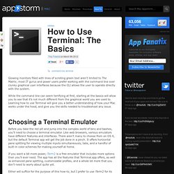 How to Use Terminal: The Basics