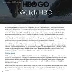 How to watch HBO GO abroad