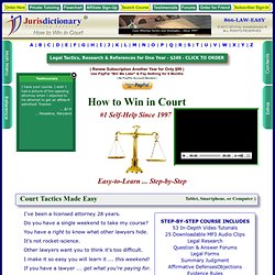 How to Win in Court - Self-Help