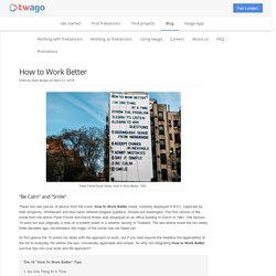 How to Work Better