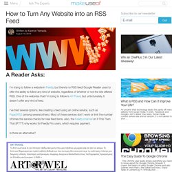 How to Turn Any Website into an RSS Feed