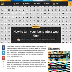 How to turn your icons into a web font