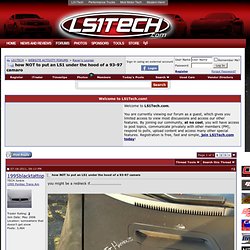 how NOT to put an LS1 under the hood of a 93-97 camaro