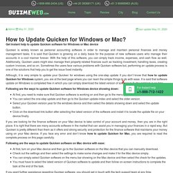 How to Update Quicken for Windows or Mac?