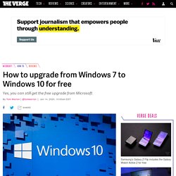How to upgrade from Windows 7 to Windows 10 for free