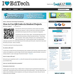 How to Use QR Codes in Student Projects