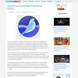How To Use SeaMonkey To Do More Online