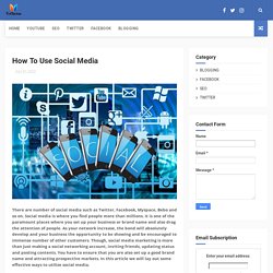 How To Use Social Media - TeChetan