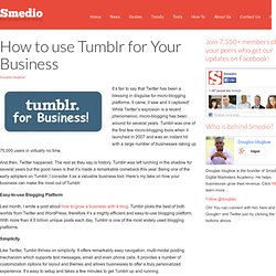 How to use Tumblr for Your Business