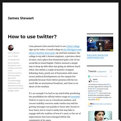 a work on process » How to use twitter?