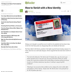 How to Vanish with a New Identity