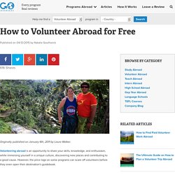 How to Volunteer Abroad for Free
