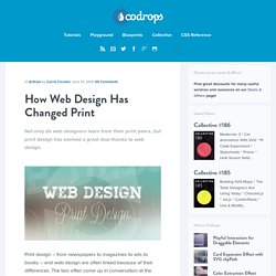 How Web Design Has Changed Print