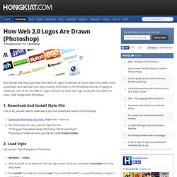 How Web 2.0 Logos are drawn (Photoshop) static