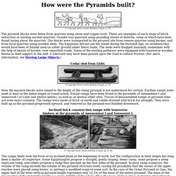 How were the Pyramids built?