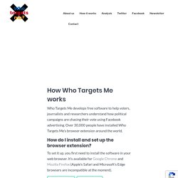 How Who Targets Me works - Who Targets Me