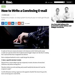 How to Write a Convincing E-mail